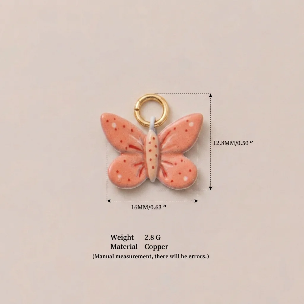 Einfacher und süßer Stil, beliebte DIY-Anhänger-Charms für Schmuck: Erdbeere, Ananas, Wolke, Liebe, Pilz. – Detail 6