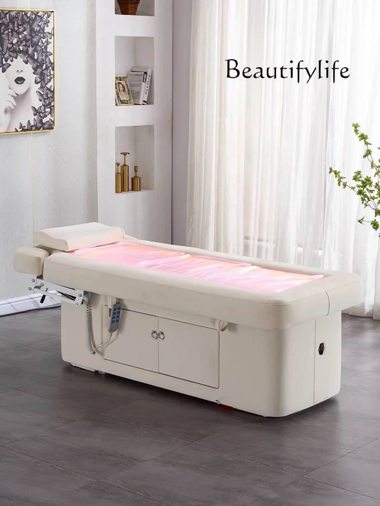 Electric Hydrotherapy Bed Beauty Salon Lifting Massage Couch Intelligent Constant Temperature Heating Spa Facial Bed