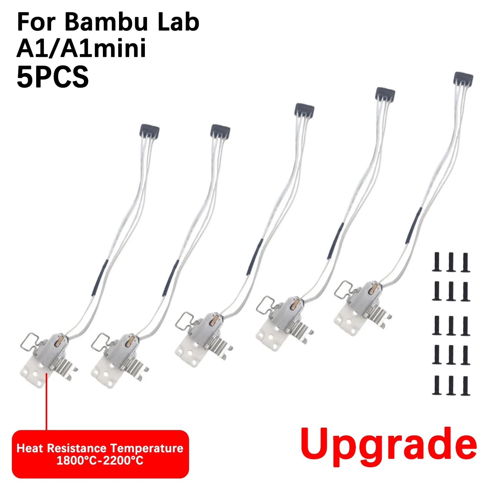 Voor Bambu Lab A1/A1mini Hotend Verbeterde verwarmingsunit Hoge temperatuurbestendigheid Voor Bambu Lab A1 Mini Bambulab Accessoires - afbeelding 1