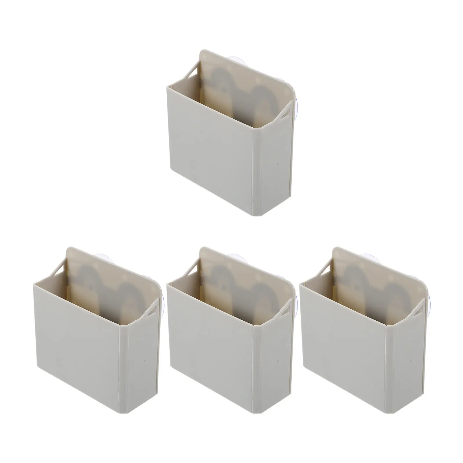 4Pcs Suction Cup Pen Holder Plastic Whiteboard Marker Organizer Wall Mounted Desk Stationery Holder Classroom Highlighters