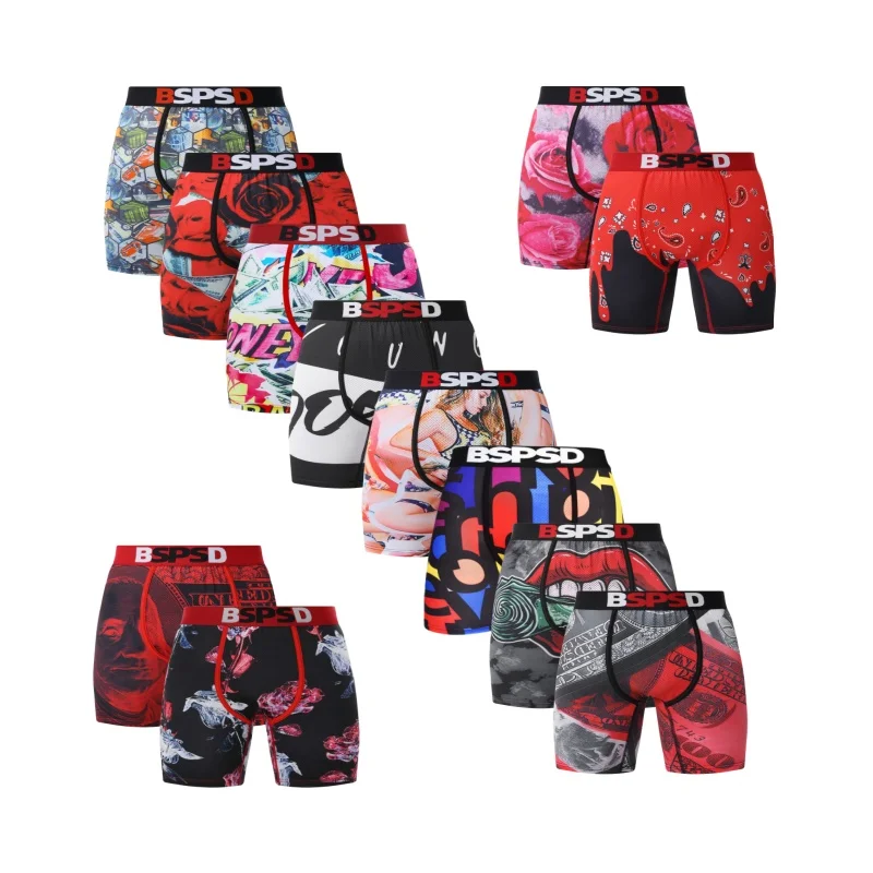 

Мужские боксеры, сексуальные боксеры с цветочным принтом, модные дышащие удобные трусы, модные трусы-боксеры с принтом, мужское нижнее белье, плавки