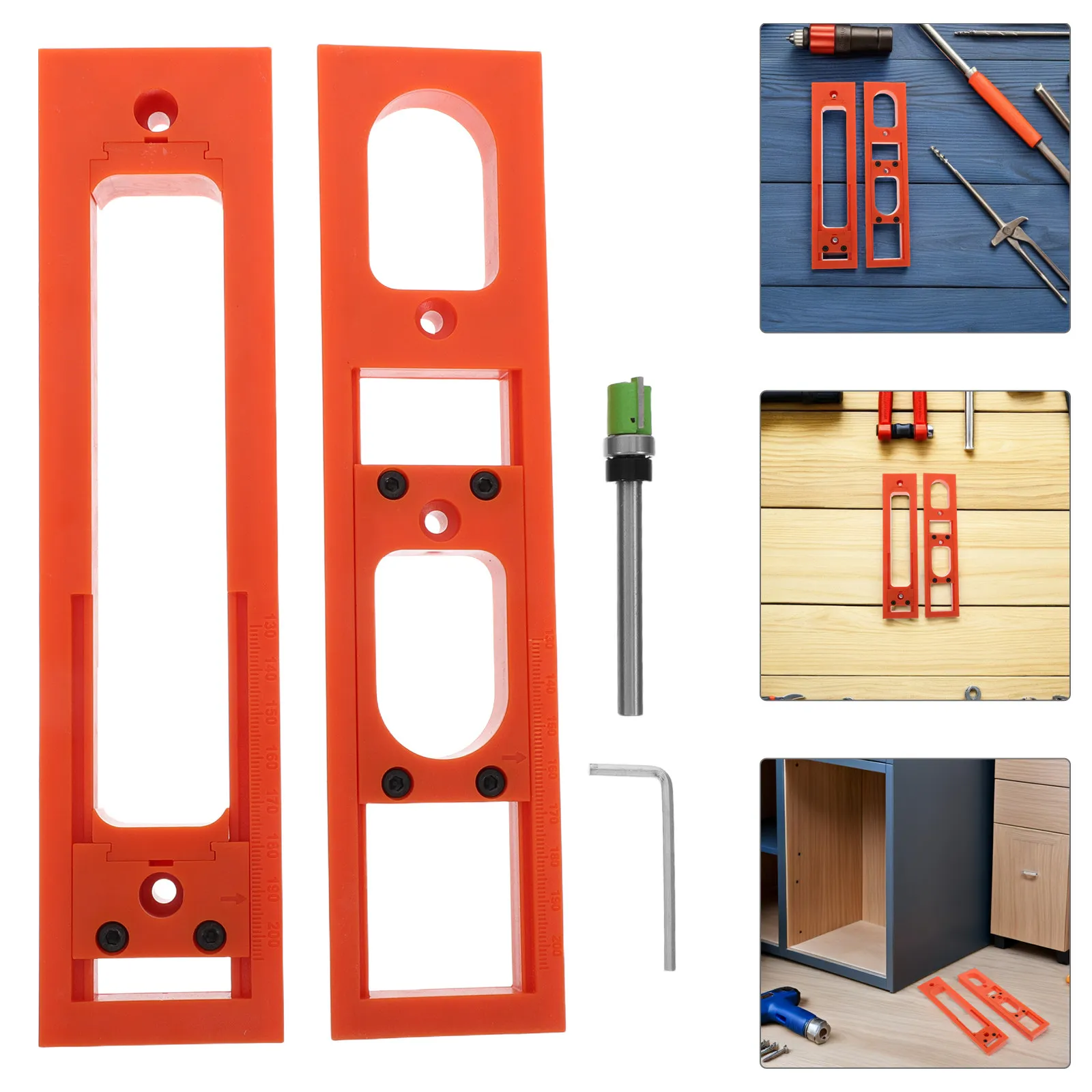 

Набор шаблонов для фрезерования петель 9 дюймов, 30 мм, для скрытых дверных петель, гидравлически регулируемый, невидимый, для деревообработки, локатор для пазов