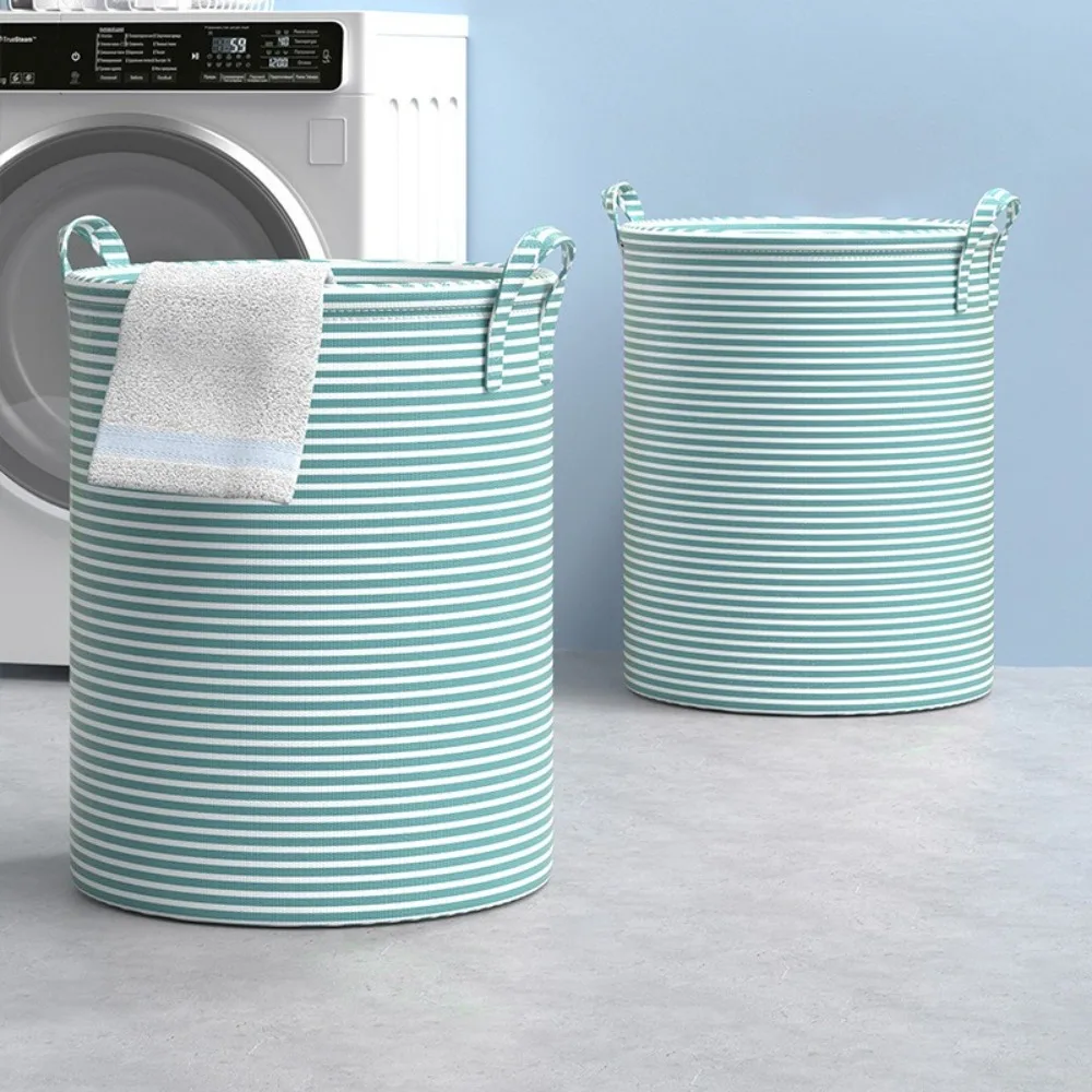 Foldable Laundry Basket Large Capacity Dirty Clothes Storage Basket Cotton and Linen Household Sundries Children Toys Organizers
