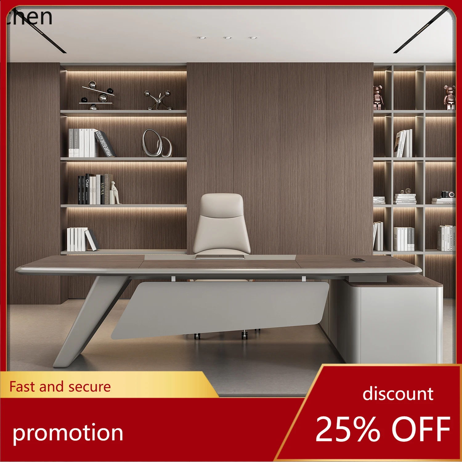 

YXY Office Desk and Chair Set Executive Desk Simple Modern Office Furniture