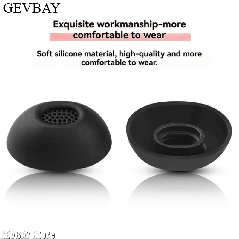 Silicone Ear Tips For Bose QC Ultra Ultra II Fixed Ear Loops For Skullcandy METHOD 360 ANC Earbuds view 2
