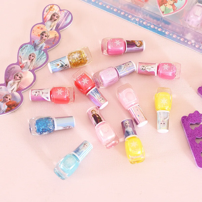 Disney enfants congelés vernis à ongles cosplay dérivés d'animation fille Elsa princesse maquillage ensemble de jouets