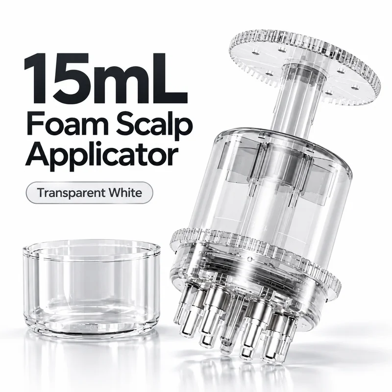 15ml Foam Scalp Applicator Massage Comb Refillable Hair Root Serum Gel Liquid Dispenser Direct Scalp Care Tool