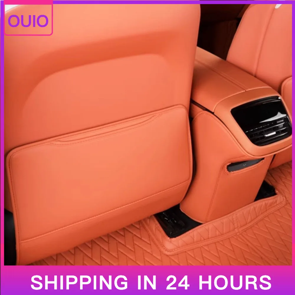 Car New For Changan Deepal S07 S7 Seat Back Anti Kick Pad Leather Interior Rear Exhaust Vent Protective Anti-Kick Interior Acces