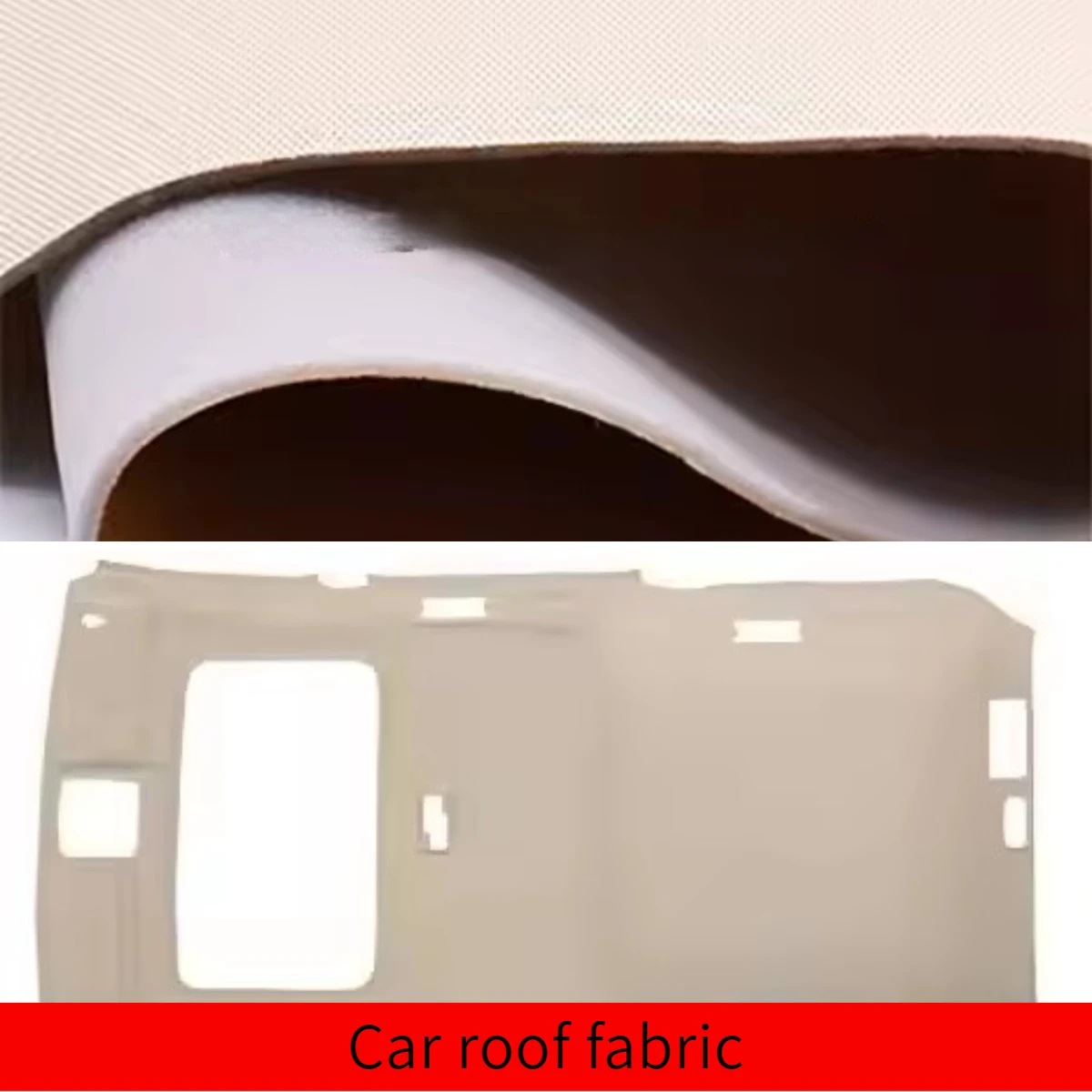 Foam Headliner Car Interior Roof Back Sky Fabric for Automotive Upholstery Material Cars Ceiling Sponge Fabrics Trim DIY Sewing