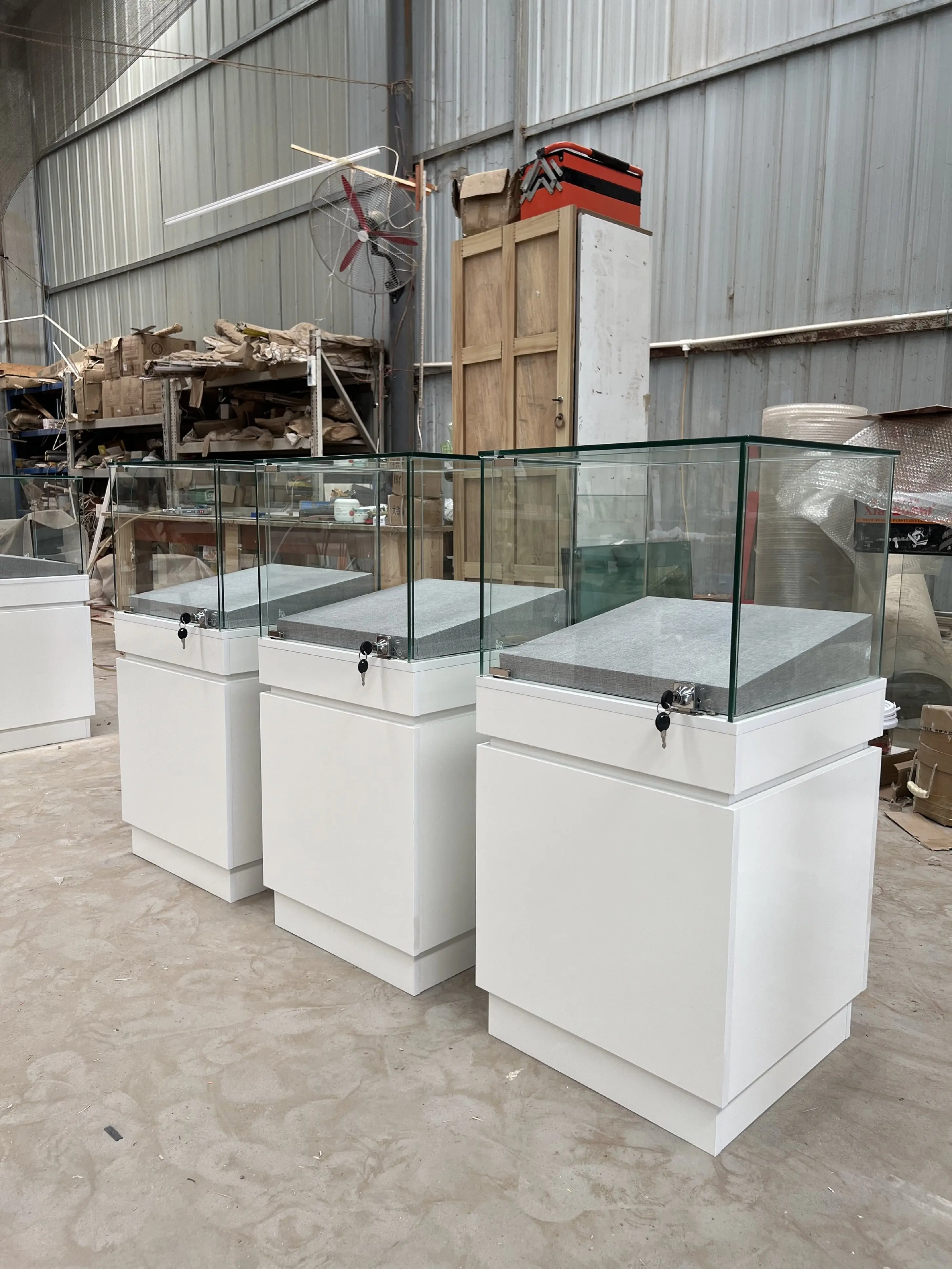 Ceramic product display cabinet Glass counter Museum cultural relics exhibition counter