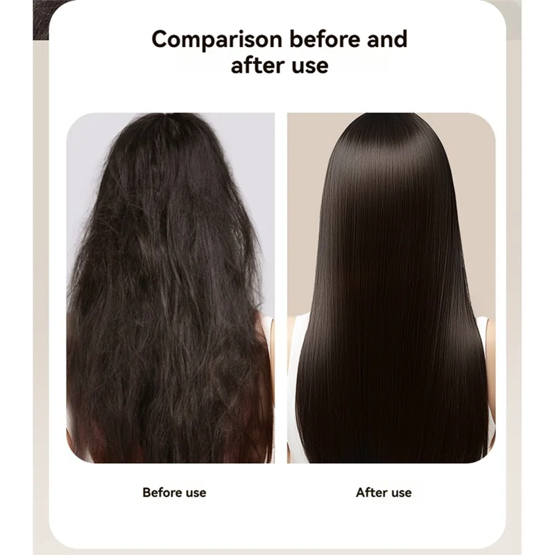 A98G-Cordless Portable Straightening Brush For Women Negative Hot Comb Mini Hair Straightener Brush