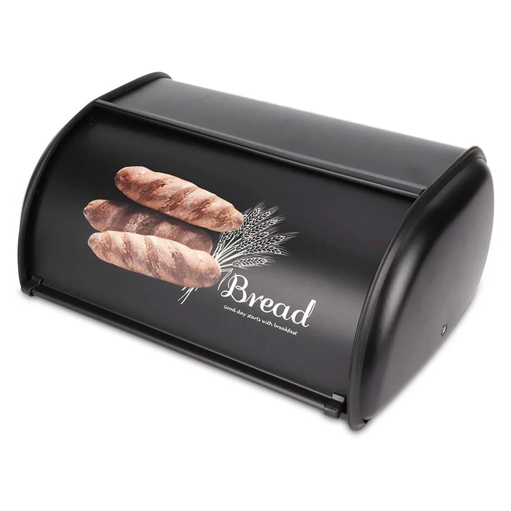 

Bread Box Large Capacity Metal Bread Box Holder Bin Container Kitchen Storage Organizer Storage Organizer 3.1-4L