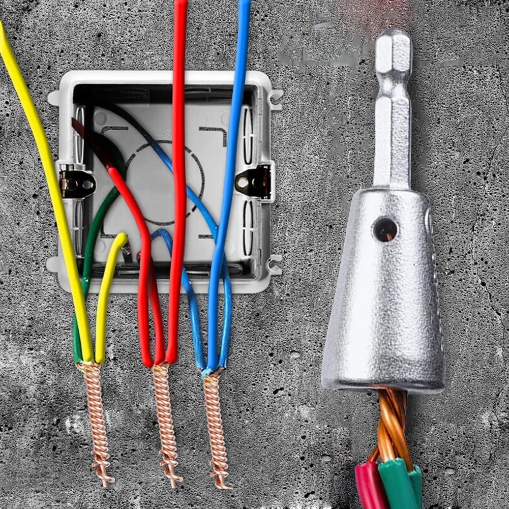 

Twisted Twist Cable Device Hexagonal Handle Spin Twist Wire Connector Socket Electrical Cable Twister for Power Drill Drivers