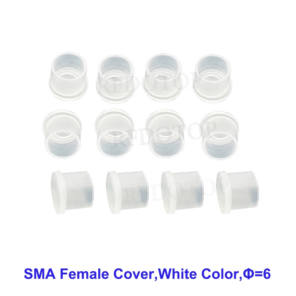 Red/Black/White/Yellow SMA Rubber Covers Dust Cap Φ=6mm Φ=8mm for SMA Connectors Plastic Covers Dust Cap Male/Female Connector