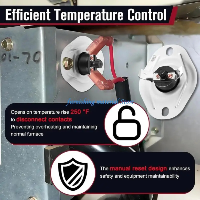 Y5GD 2Pcs Upgrades Furnaces Limit Switches L250 Oven Safety Change for Conveyor Payne Systems Precise Temperature Control