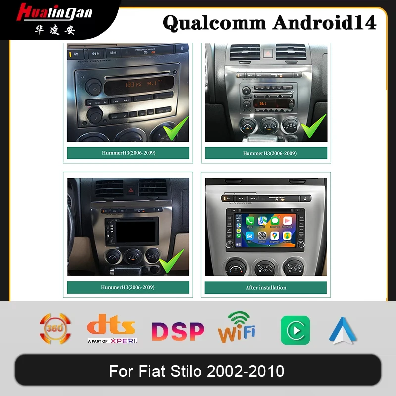 

Car Dvd Radio Android 14 For Hummer H3 1 2005 2006 - 2010 Navigation GPS Multimedia Video Player Stereo wireless Carplay Auto