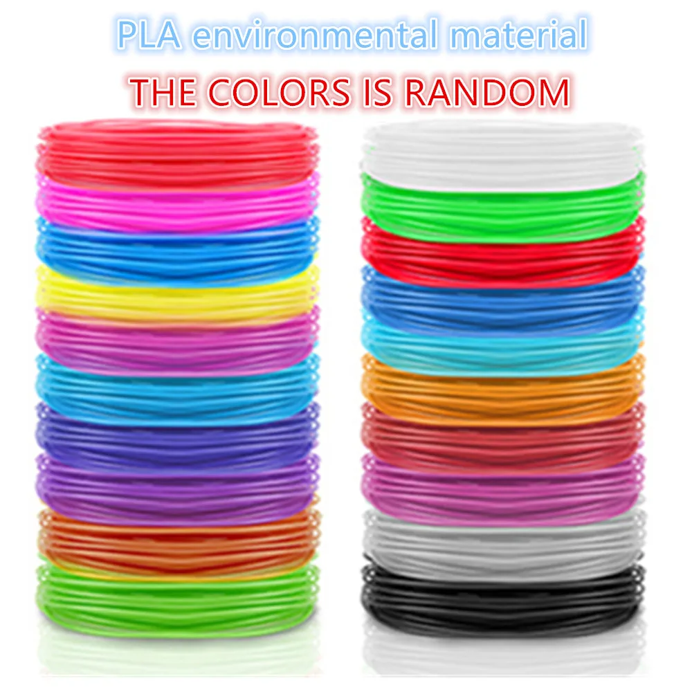 3D Pen Filament PLA Colored Odorless Safety Plastic Diameter 1.75mm For 3D Printing Pen Kids Birthday Creative Christmas Gift