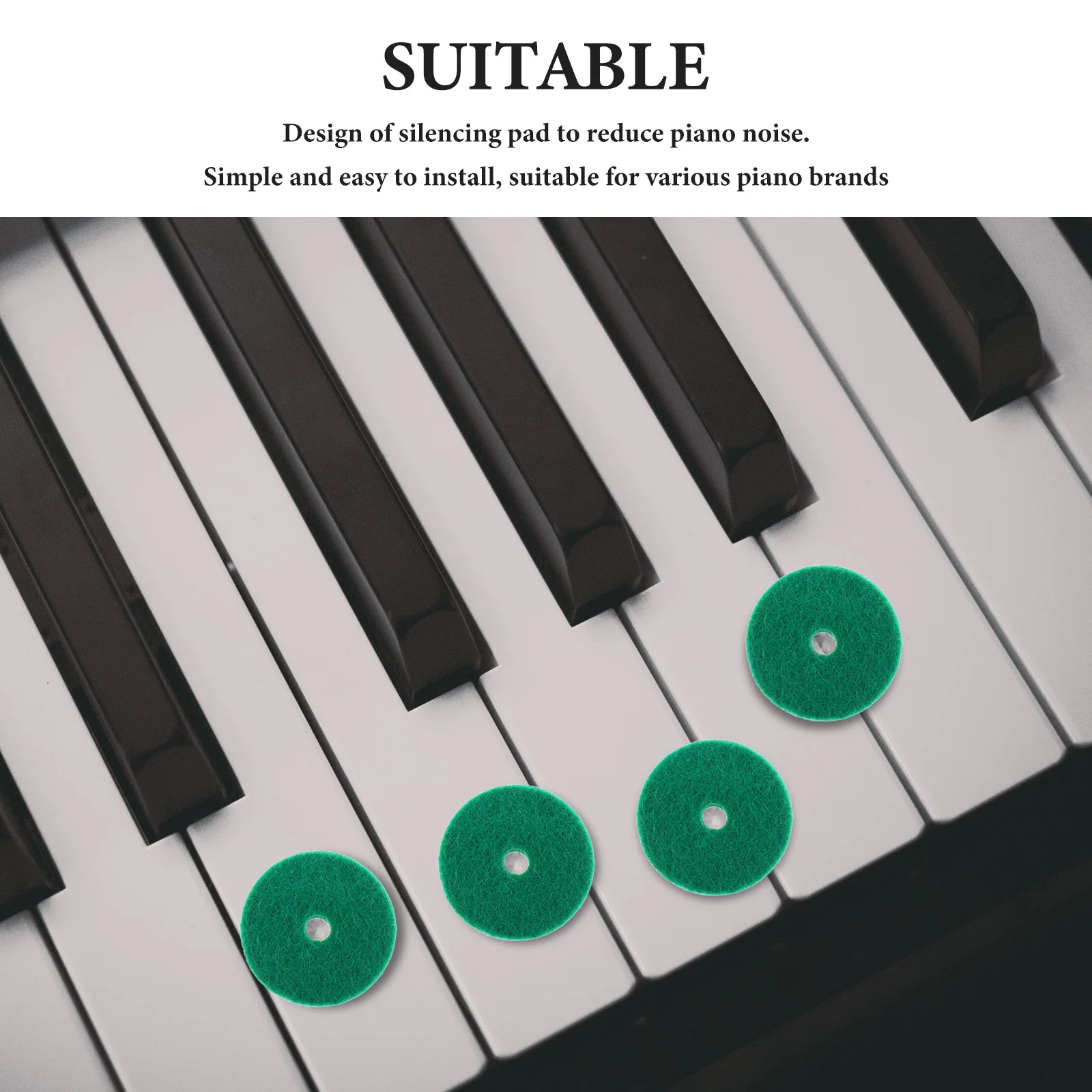 

90 Pcs Piano Keyboard Pad Washer Accessories Parts Felt Pads for Balance Repair and Maintenance Material