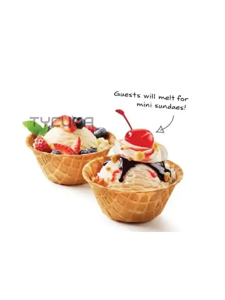 Máquina elétrica de waffle recheada, copo de sorvete, formato de sorvete, waffle, panqueca, aparelho comercial 110-240v