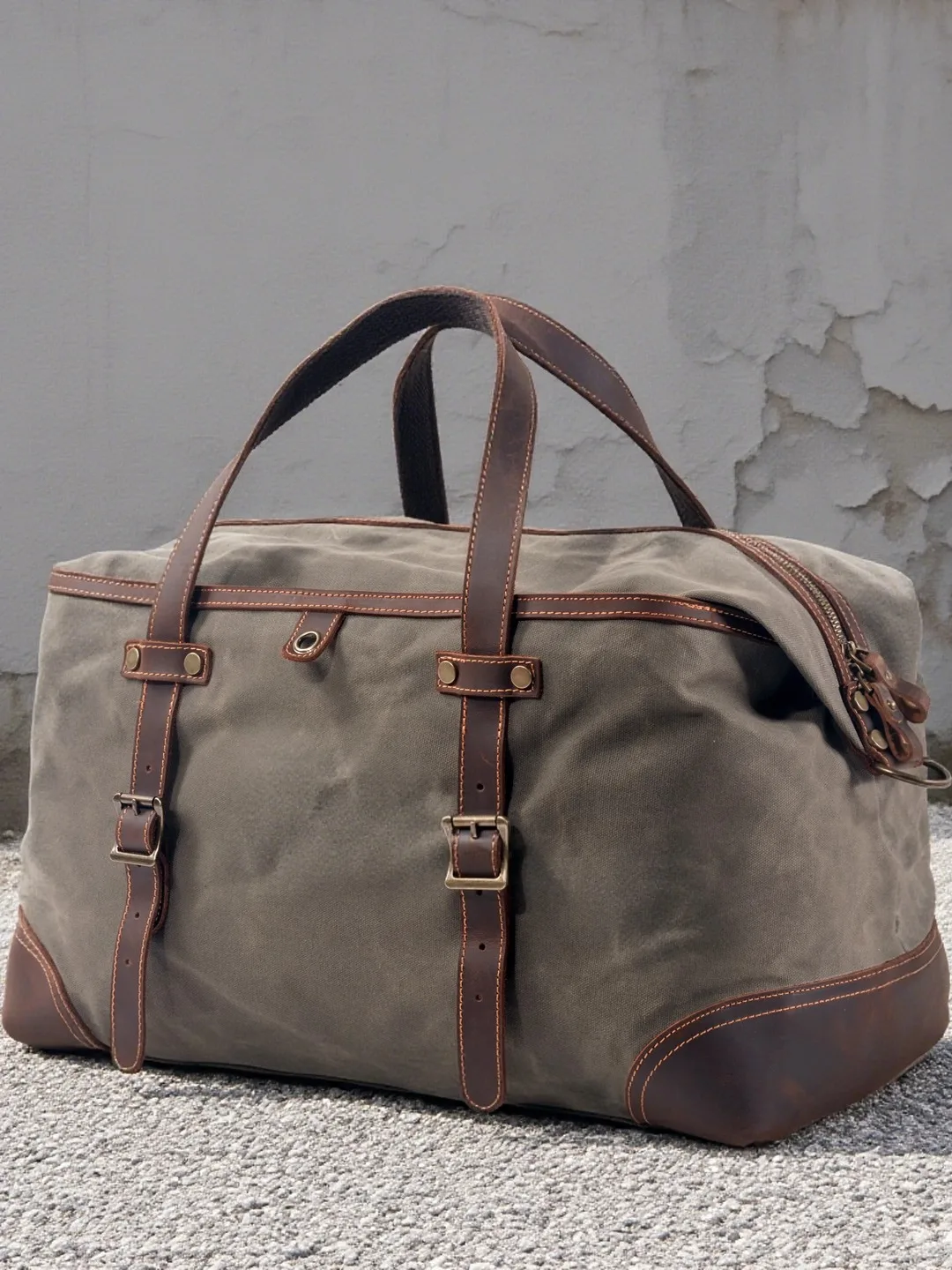 American Retro Travel Bag Large Capacity Travel Luggage Sports Fitness Single Shoulder Slant Cross Bag for Business Trip