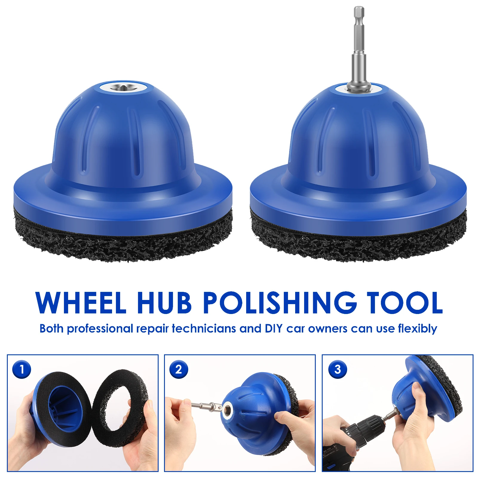 Wheel Hub Grinder Car 50/150mm Wheel Hub Grinder Rust Grinding/Cleaning Rotor/Rim Surface for Cordless Drill Tyre Repair Tool