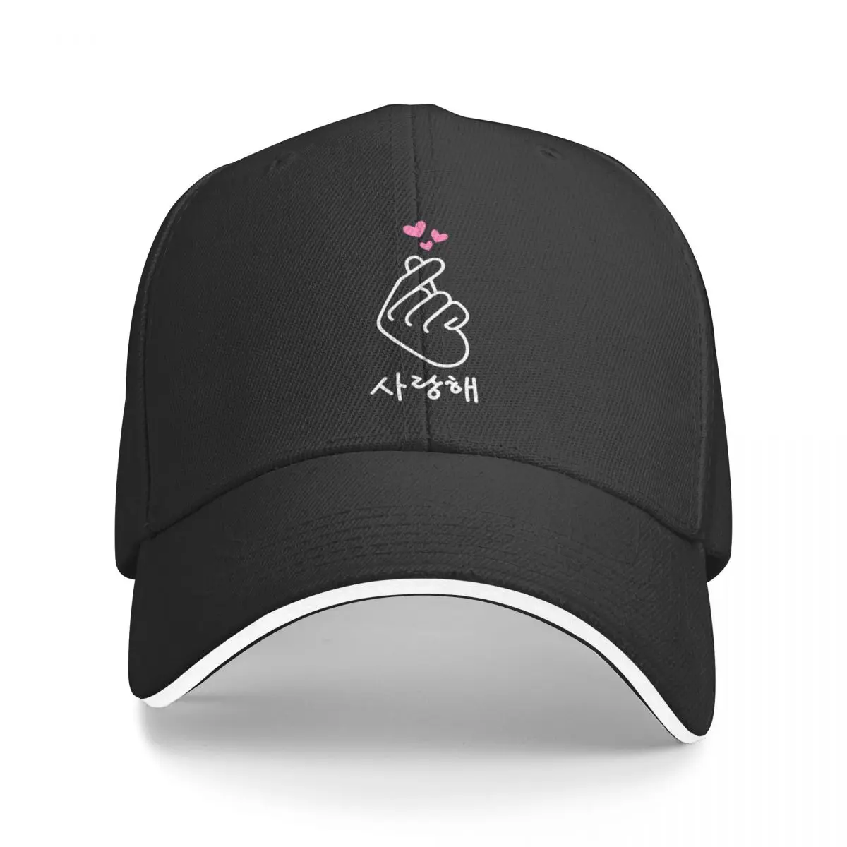 Korean Finger I Love You Saranghae Heart Kpop Baseball Cap summer hat Hat Man Luxury Women Men's