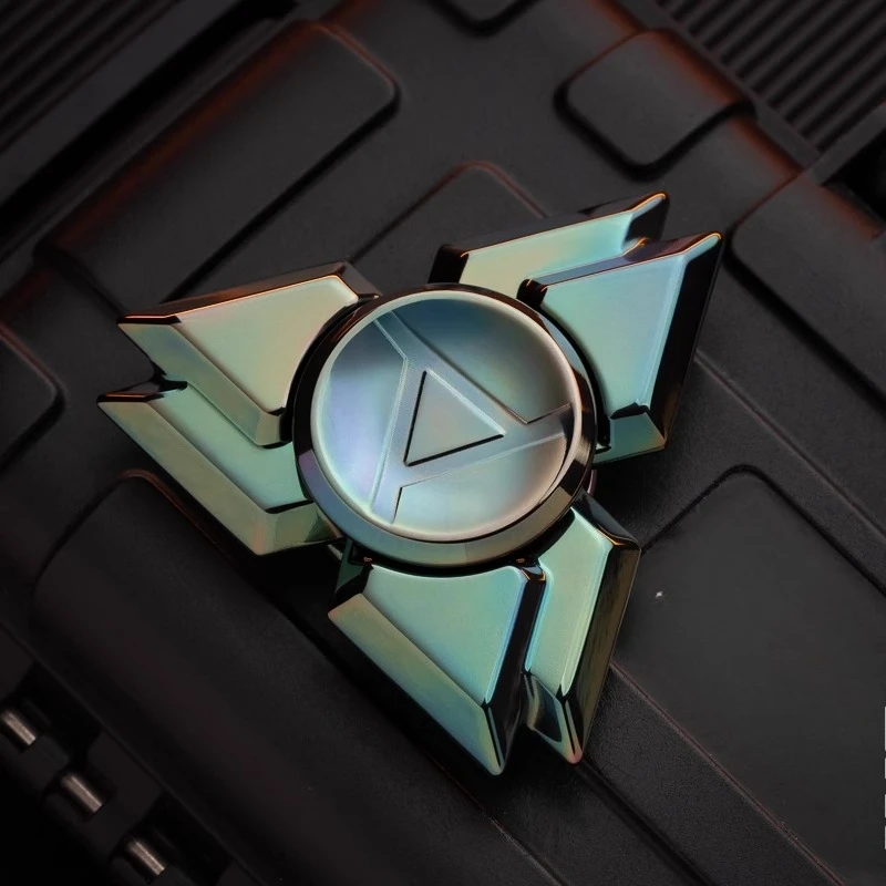 Liumang 2025 Nuovo giocattolo da tavolo di decompressione con giroscopio meccanico doppio EDC con punta delle dita in metallo