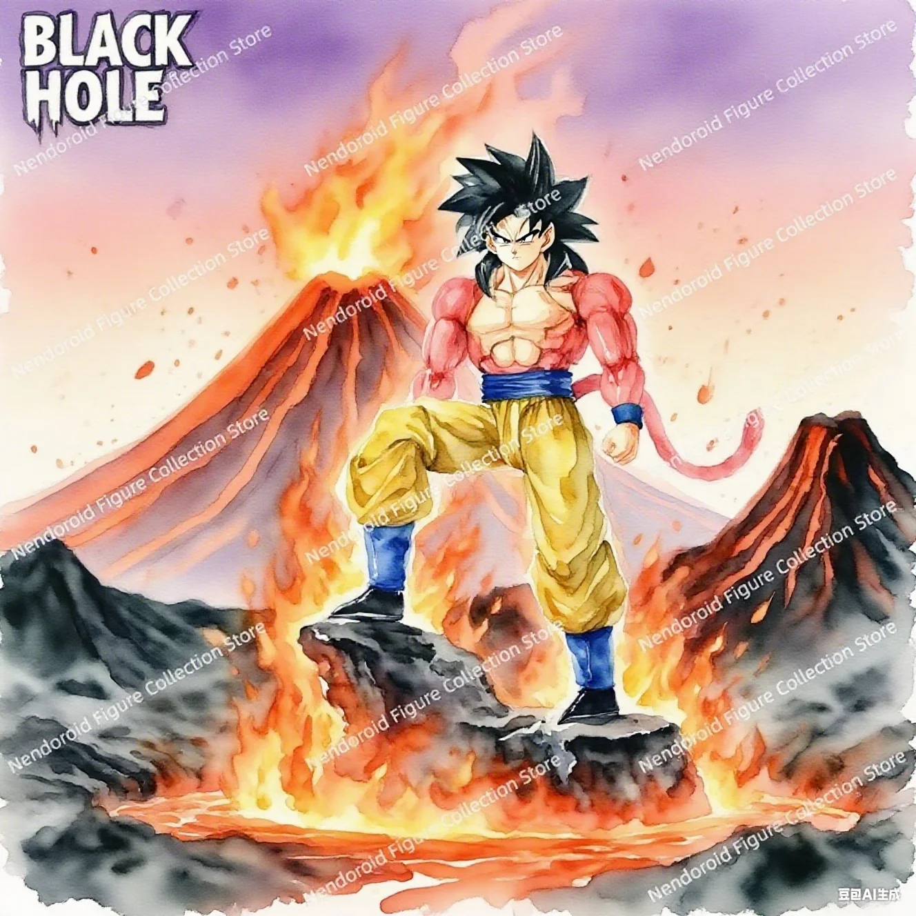 

Demoniacal Fit 6 Inch 1/6 Dragon Ball Z SHF Super Saiyan 4 GT SSJ4 Untamed Power Son Goku Anime Action Figure Model Toys