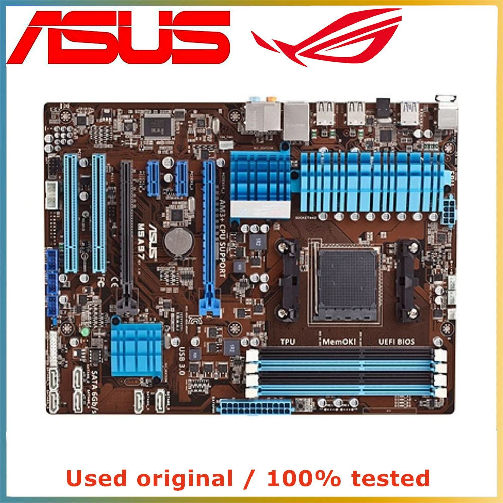 

For ASUS M5A97 Computer Motherboard AM3+ AM3 DDR3 32G For AMD 970 Desktop Mainboard USB3.0 SATA III