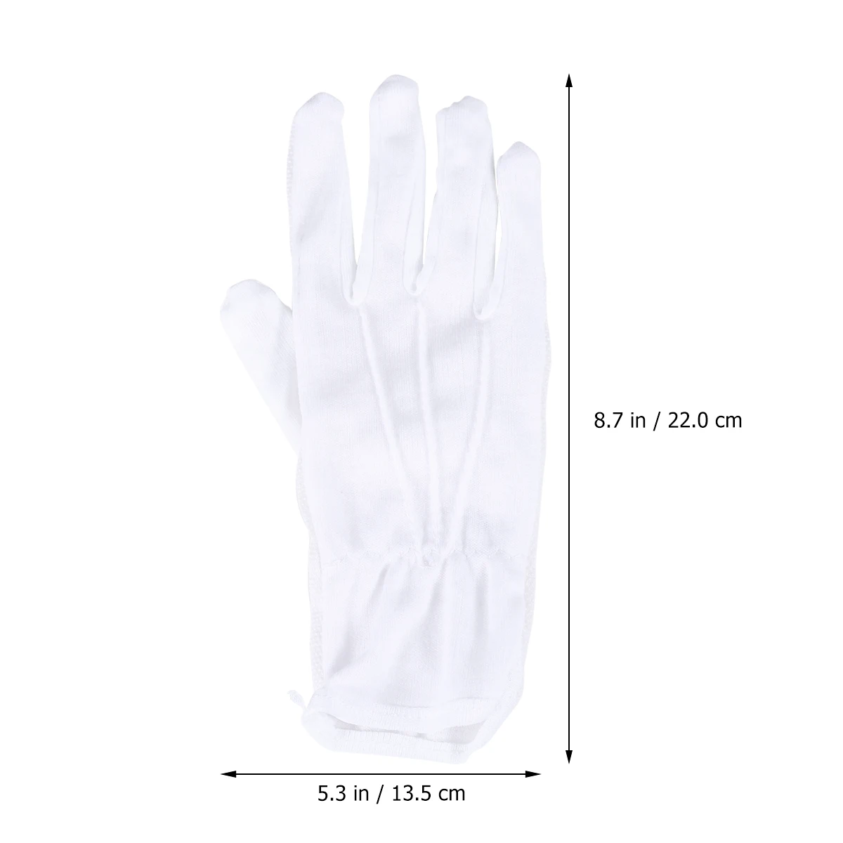 

5 Pairs Lightweight Stretchy Cotton Protective Gloves Warm Work Ribs Industrial Labor Mitten Reusable Household Gardening