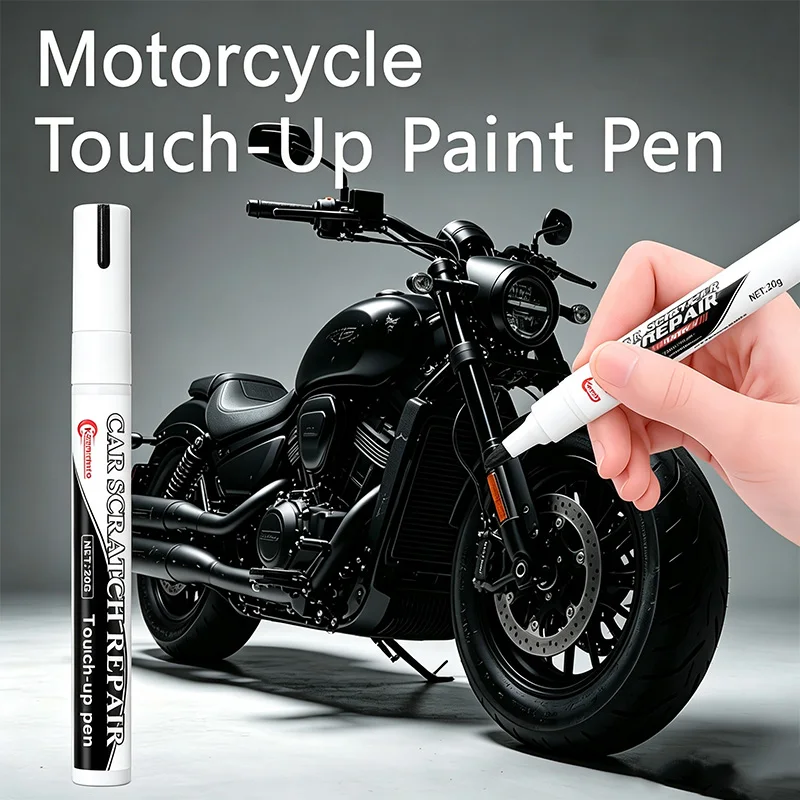 Motorcycle Touch-Up Pen, Special Black Car Paint for Motorcycles, Paint Surface Repair Paint, Electric Vehicle Scratch Artifact