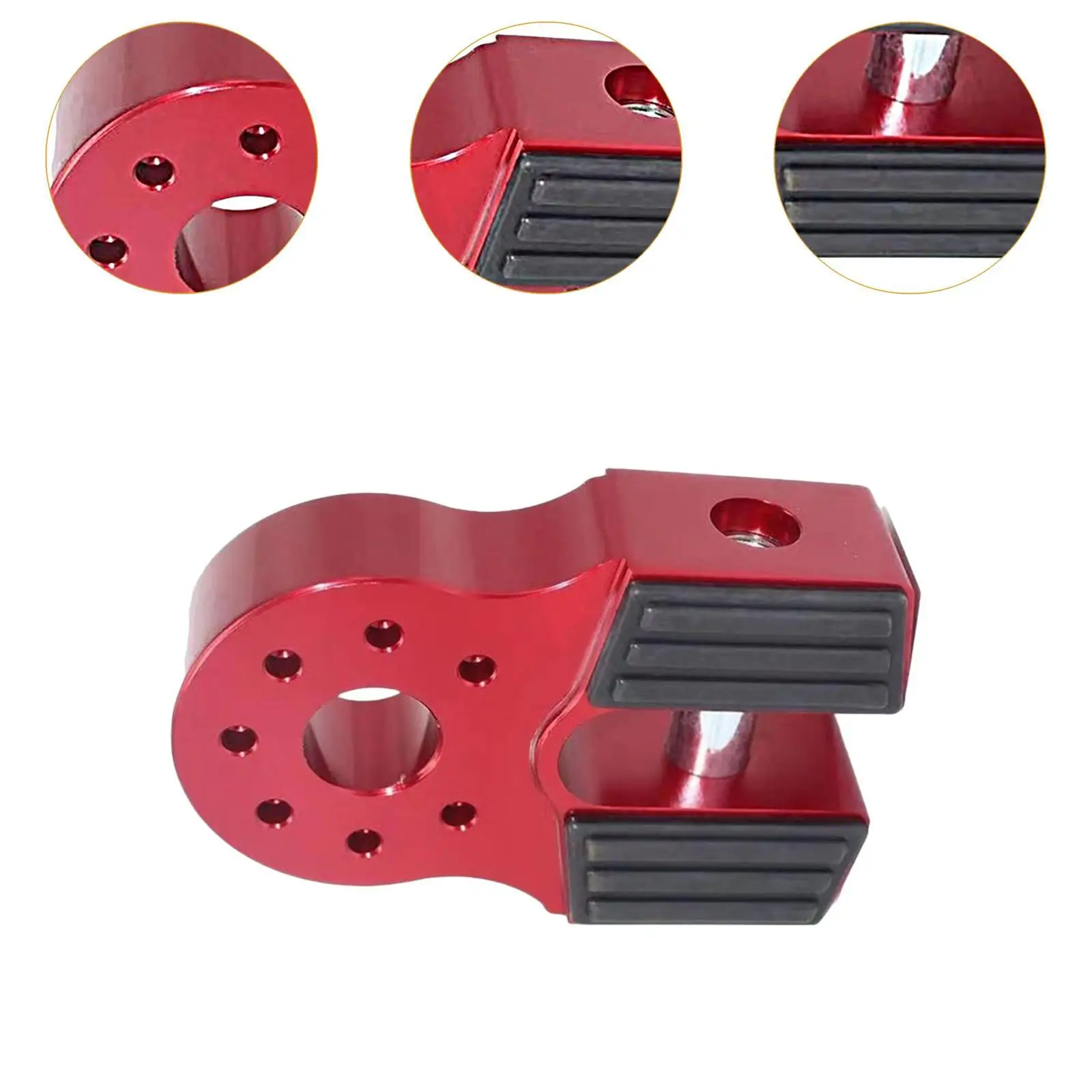 Generic ونش تكبل جبل قوي سحب هوك موصل الألومنيوم قوي مع المطاط الحرس لسيارات الدفع الرباعي بيك اب ATV