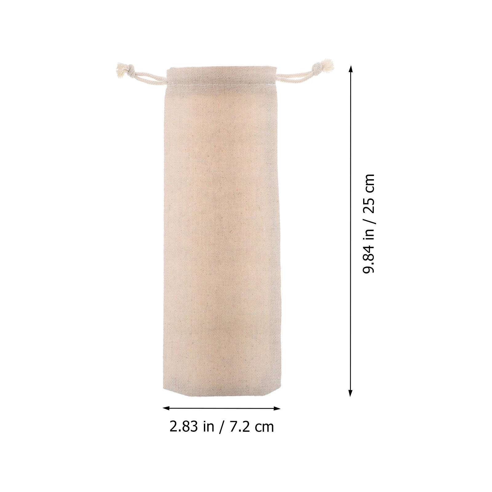 

10 Pcs Straw Storage Bag Cotton Pouches Lightweight Foldable Reusable Travel Case for Straws Fork Spoon Stainless Steel Burlap