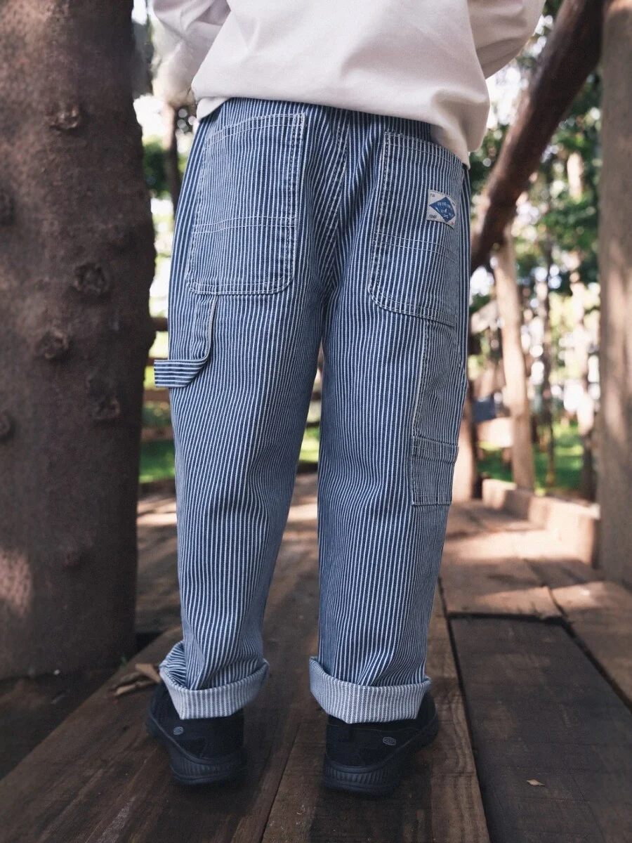 Outdoor Children's Workwear Pants Straight Leg Loose Fit Spring Autumn New Style Hiking Camping Wind Cotton Trousers for Girls