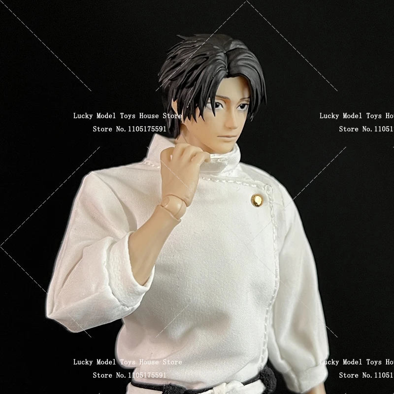 

1/12 Man Figure White Top Black Pants Senior Unifrom Clothes Set Scene Accessory For Anime Yuta Romankey Vtoys Body Cosplay