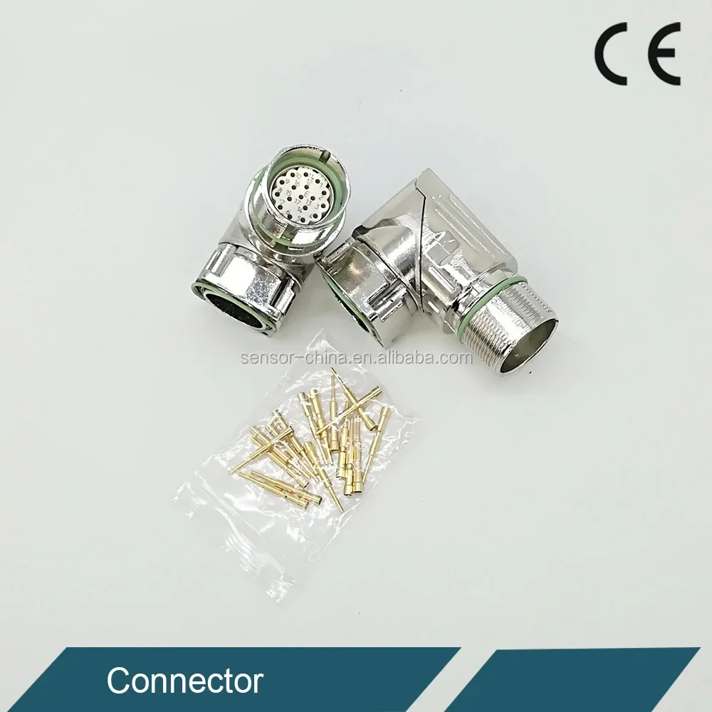 Hot sale M23 Flange Plug 17pin Coupling Plug Connector for encoder