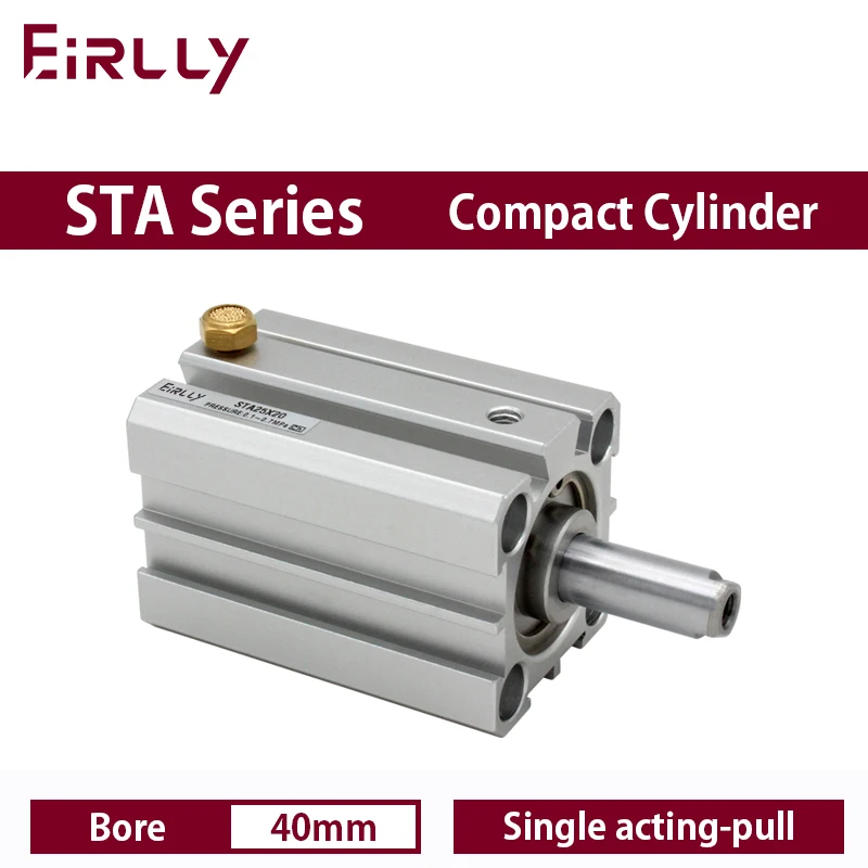 

STA series Compact cylinder single acting-pull Spring extension bore 40 stroke 5~50mm STA40X10 STA40X30-S-B