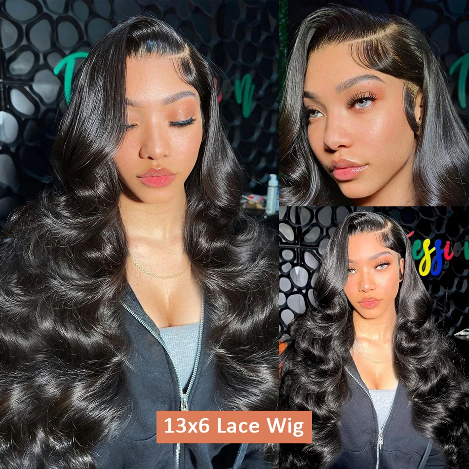 40 Inch Body Wave 13x6 Hd Lace Frontal Wig Human Hair 360 Brazilian Pre Plucked Lace For Women 13x4 Lace Front Wigs 250 Density