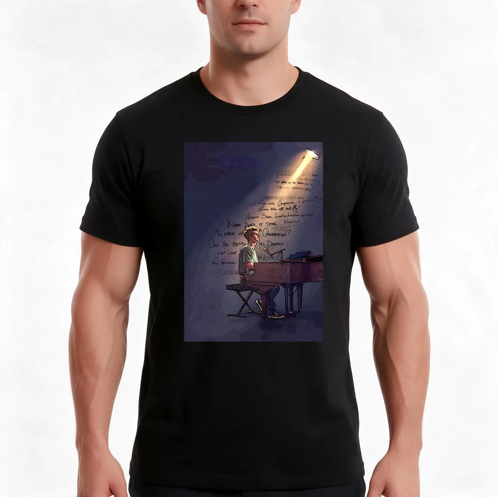 Tick Tick Boom Tshirt -Jonathan Larson 30 90 Musical T-Shirt Summer Casual Cotton Tee Unisex Men Women