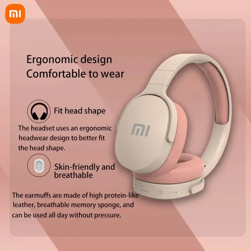 سماعات رأس لاسلكية Xiaomi P2961 مزودة بتقنية البلوتوث 5.3 قابلة للطي 9D HIFI صوت ستيريو سماعة رأس طويلة عمر البطارية سماعة أذن جهير ثقيلة