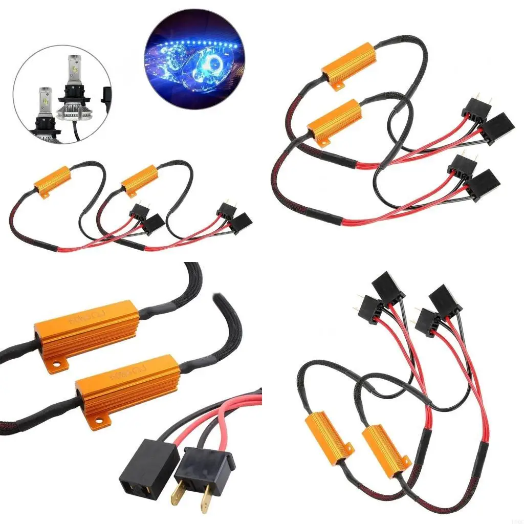 Universal Vehicle LED Decoders Resistor Harness Automotive Lighting Stability Resistor Anti Flicker Module for Vehicle New