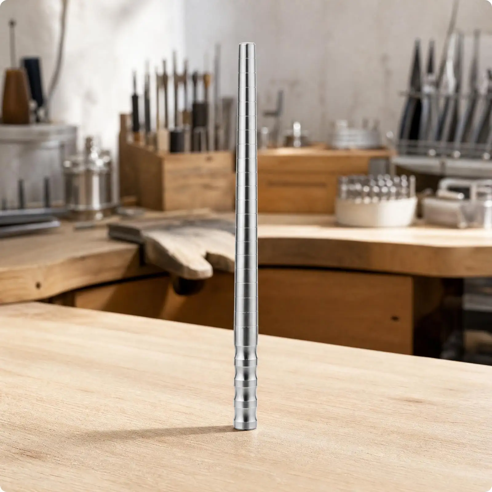 Loop Spindle with Sizing Marks Solid Metal Graduated Loop Spindle Rod Polished for Hobbyist Jewelers
