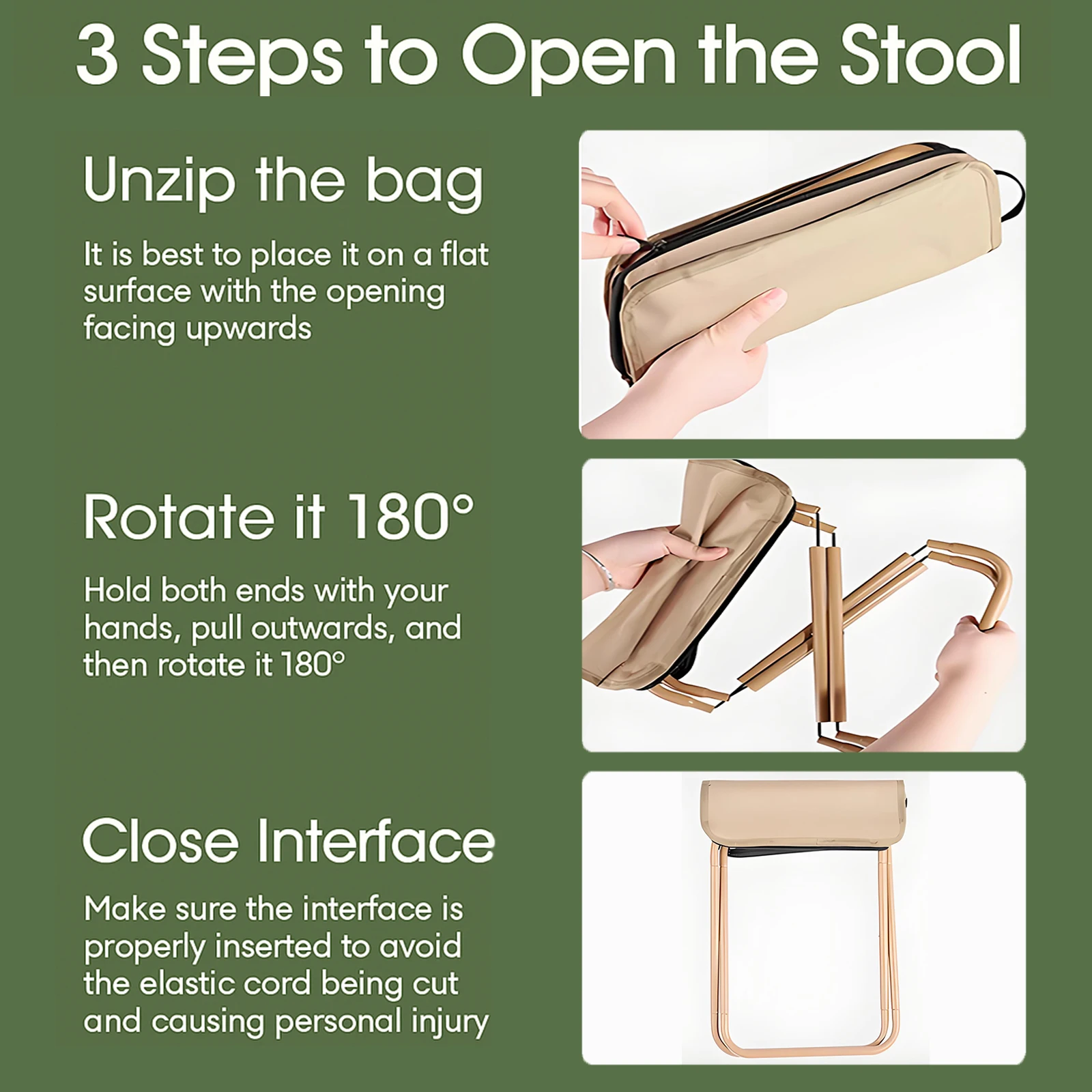 

Портативный походный табурет для улицы и складной маленький стул — компактный, складной, легкий и прочный складной табурет для рыбалки