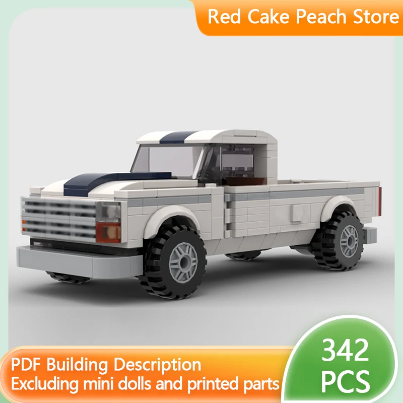 

Модель городской автомобиль MOC, строительные кирпичи, классический 8-зубчатый пикап, модульная технология, детские праздничные подарки, сборные игрушки, костюм