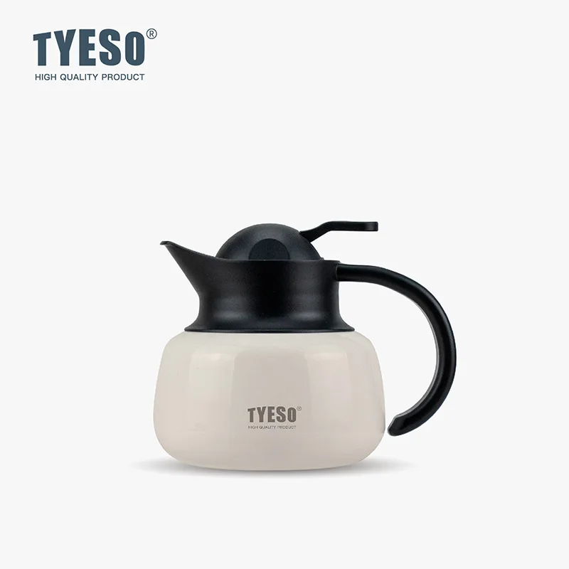 

Tyeso Stainless Steel Tea Thermos Heat/Cold Retention Tea-Water Separation Infuser Large Capacity Teapots For Coffee Travel Gift