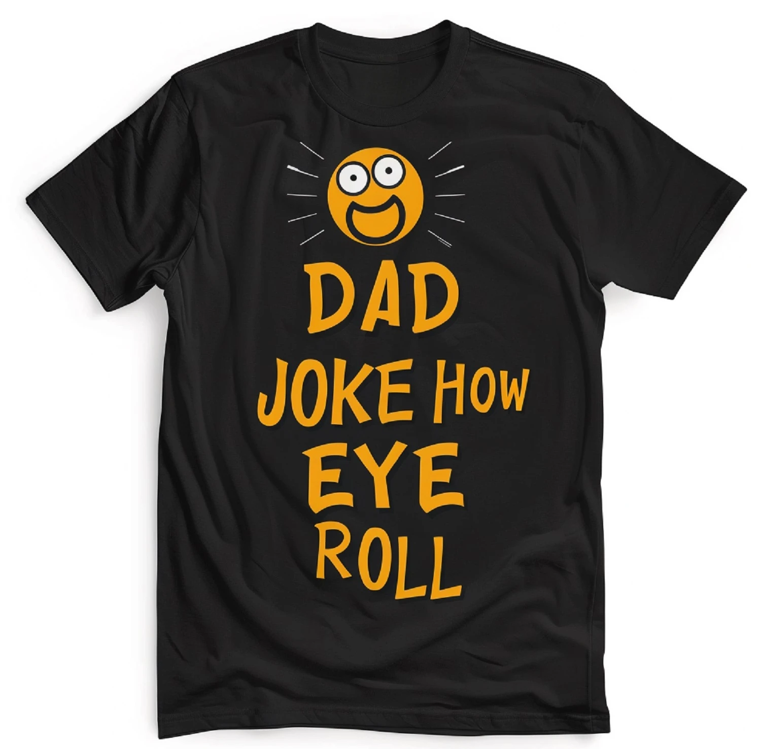 Funny Gift Eye-Rolling Humor T Shirts Laughter in The Family Dad Jokes for Endless Giggles Men Clothing Graphic T Shirts