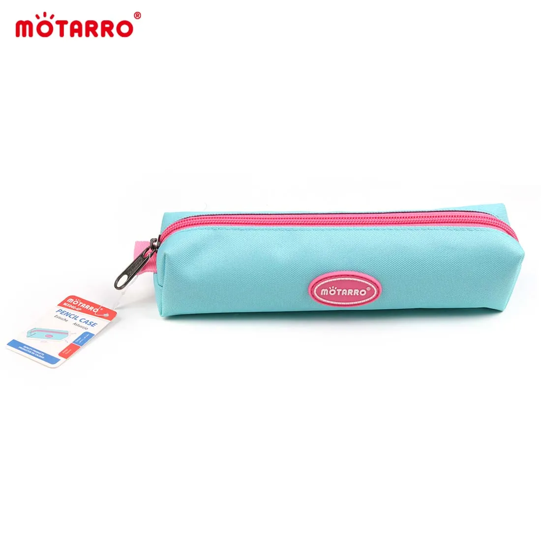 MOTARRO 1 pz simpatico astuccio quadrato rosa-blu Patchwork sacchetto di penna sacchetto regalo per bambini scuola ufficio cancelleria organizzatore