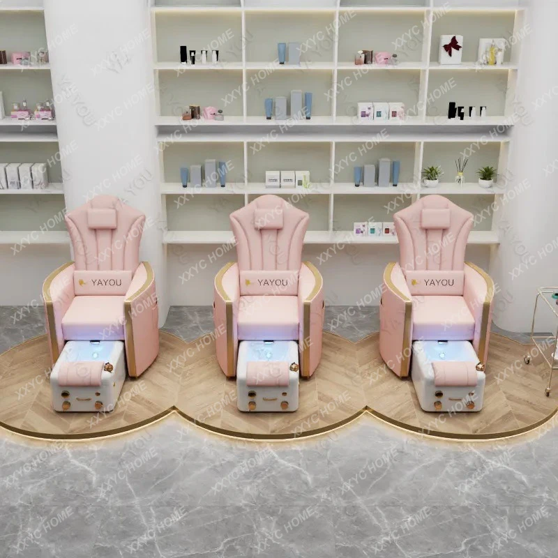 

Новое педикюрное кресло с функцией раскладывания, электрическим массажем, диван-кровать для маникюра и наращивания ресниц, салонное спа-кресло для педикюра и ванночек для ног.