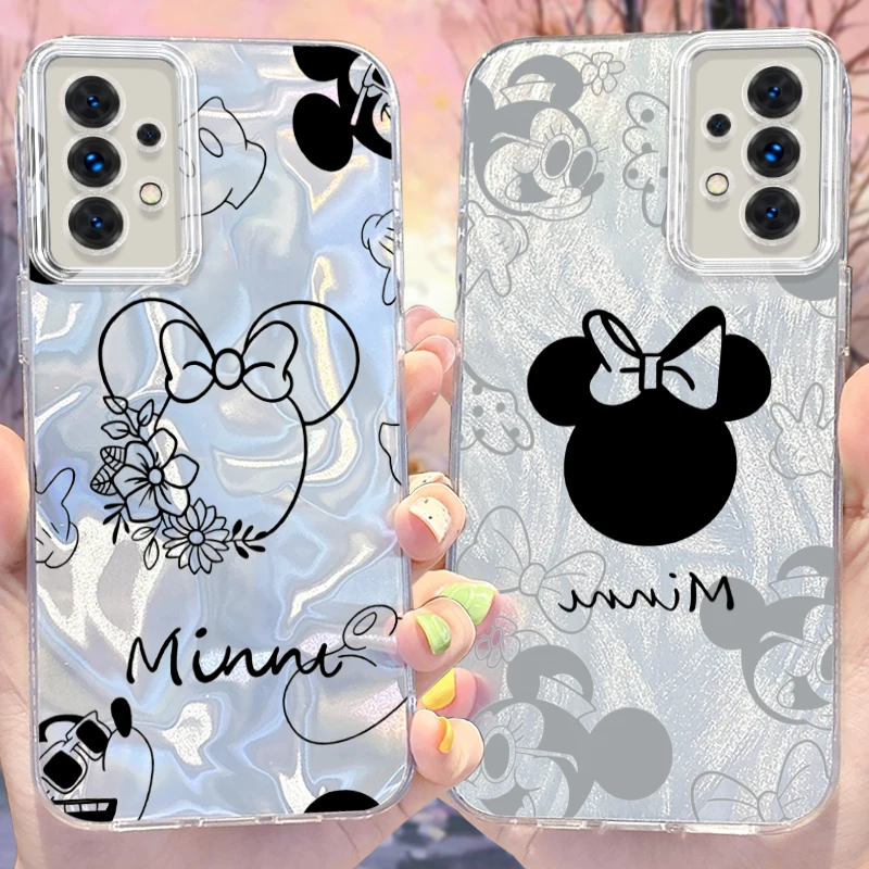 Disney Mickey Minnie Case for Samsung Galaxy S24 S23 Ultra Plus S21 FE A73 A72 A71 A54 A53 A52 A51 A50 A34 A33 A32 4G 5G Cover