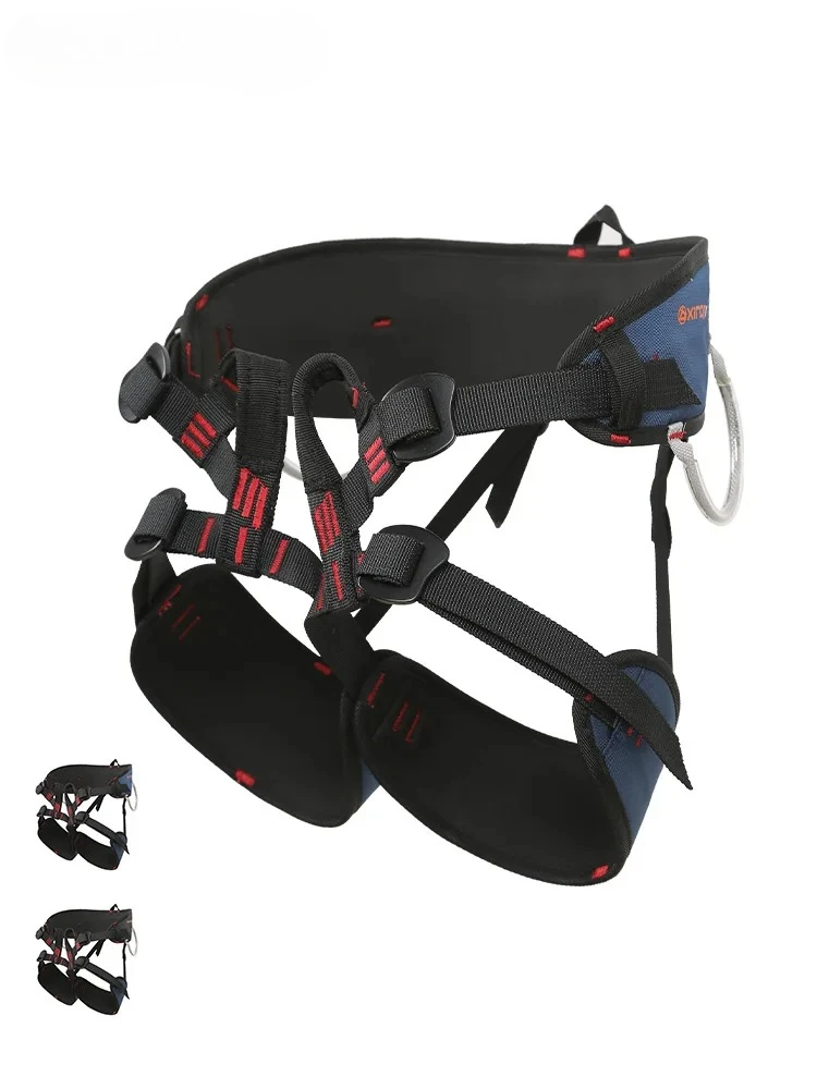 Outdoor Rock Climbing Cavern Safety Harness High Altitude Belt Cave Underground Rescue Speed Drop Equipmen